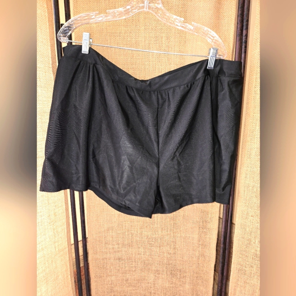 NWOT Women's Unbranded Black Swim Shorts Size 4X